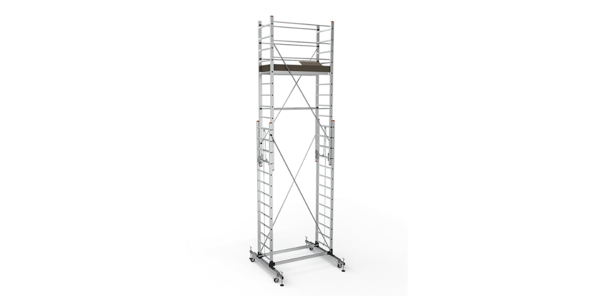 Saraylı 7513 M Tek Platformlu Sürgülü Mega Alüminyum İskele 6.8m