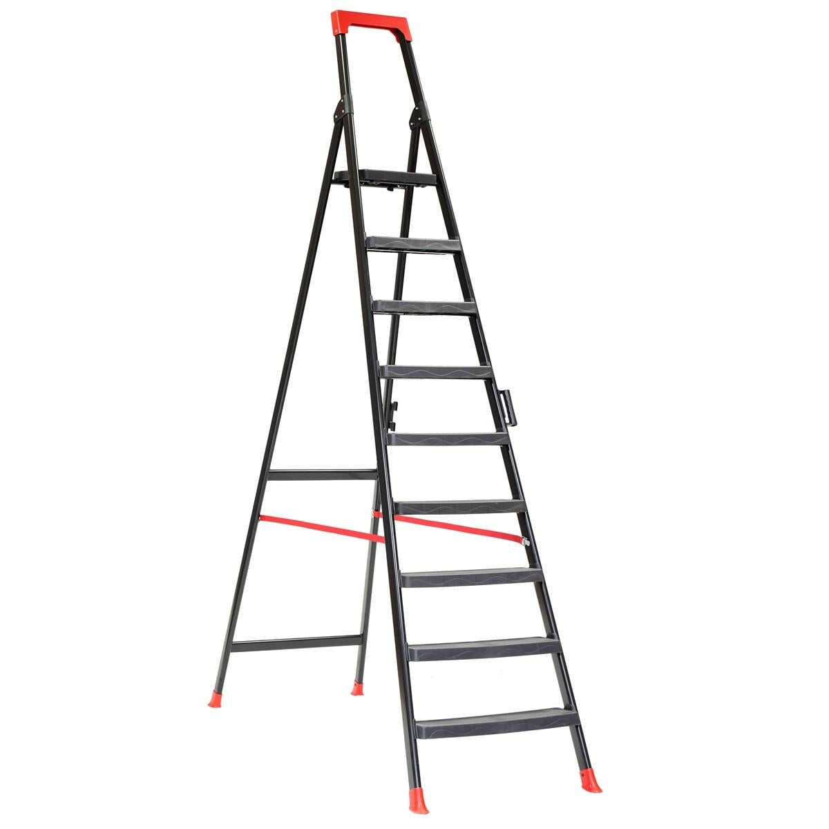 Saraylı 1428 Wonder 8+1 Metal Merdiven Plastik Kaplamalı Basamak 2.5m