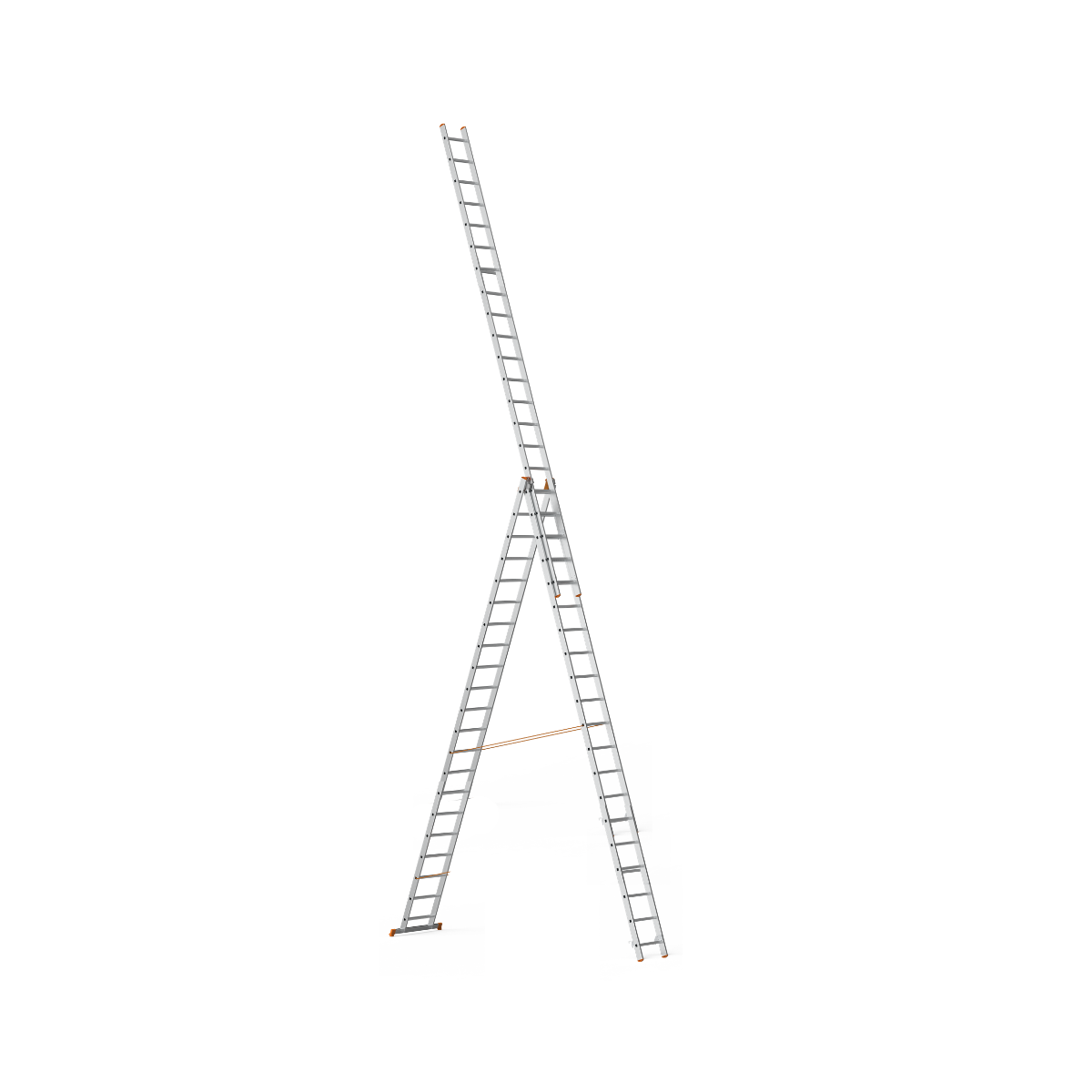 Saraylı 7322 Üç Parçalı Çok Amaçlı Alüminyum Merdiven