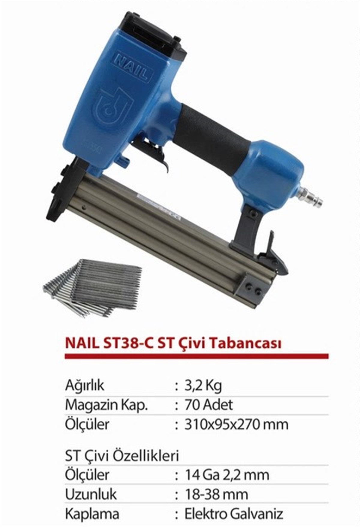 NAIL ST38-C ST Çivi Tabancası