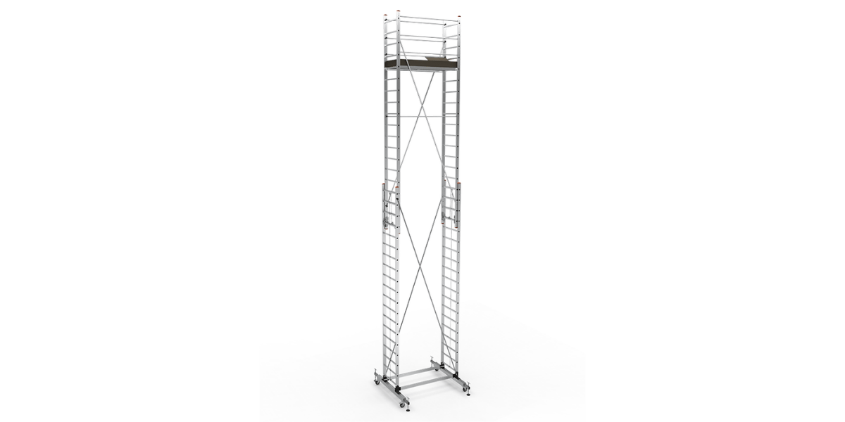 Saraylı 7519 M Tek Platformlu Sürgülü Mega Alüminyum İskele 10m