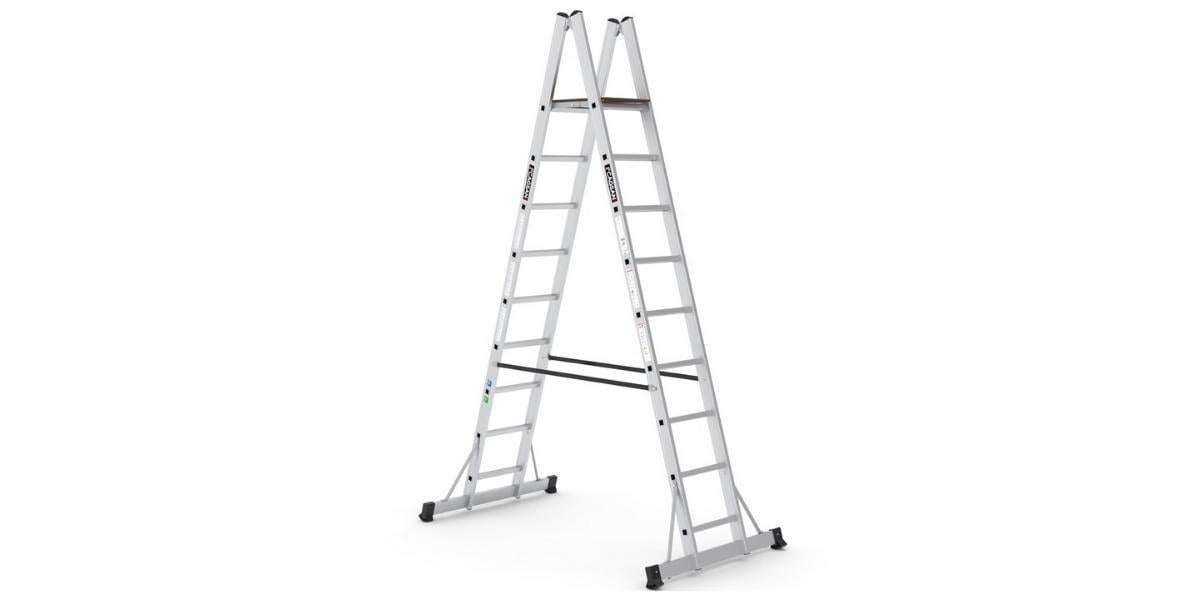 Çağsan A Tipi 8+1 Basamaklı Platformlu Alüminyum Merdiven