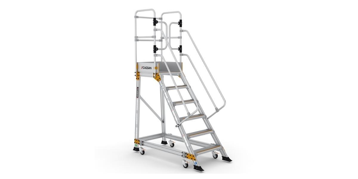 Çağsan SPRINGO Endüstriyel Alüminyum Platform(Yaylı Tekerlekli)