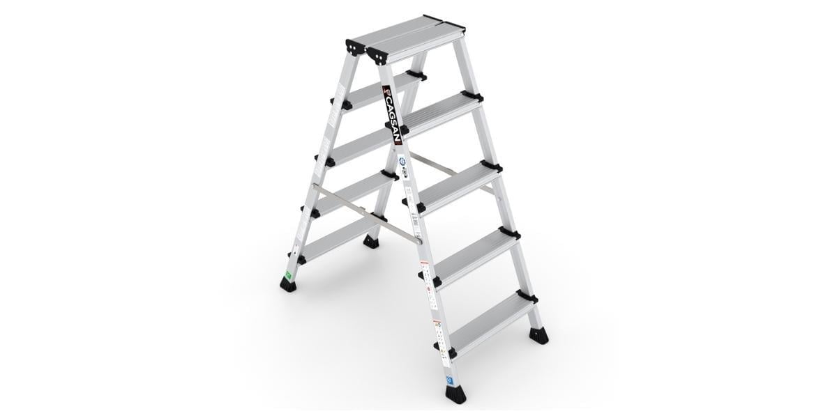 Çağsan Olimpos OL 5 Çift Çıkışlı Alüminyum Ev Ofis Merdiveni