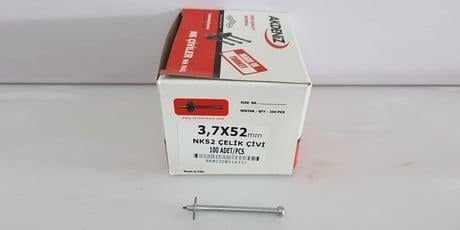 Akdeniz NK 57 Pullu Beton Çivisi 100 Adet/Kutu