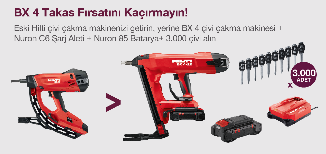 Hilti GX120 İle GX3 Takas Kampanyası - Bilal Expres - 0362 543 04 44