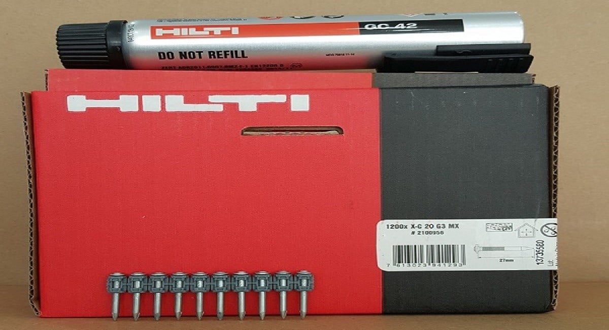 Hilti GX3 Çivi Gaz 20mm Betona Çakım