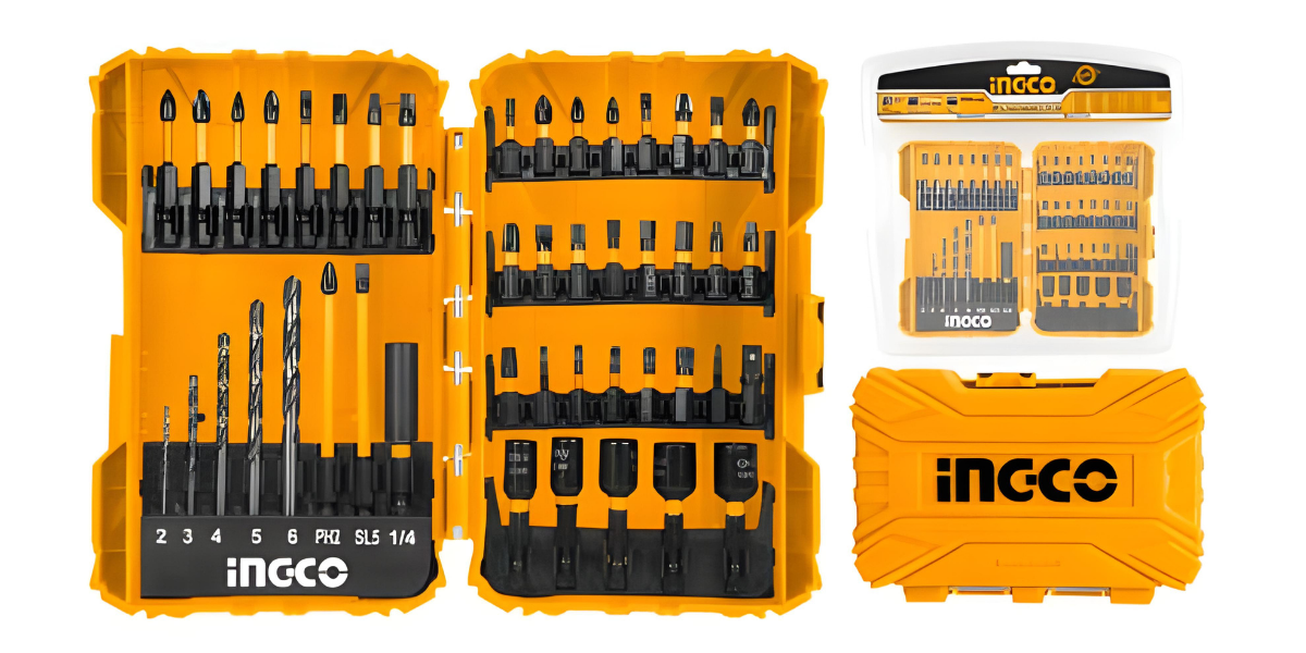 Ingco AKDL24502 Endüstriyel 45'li Darbeli Matkap Ucu ve Vida Seti