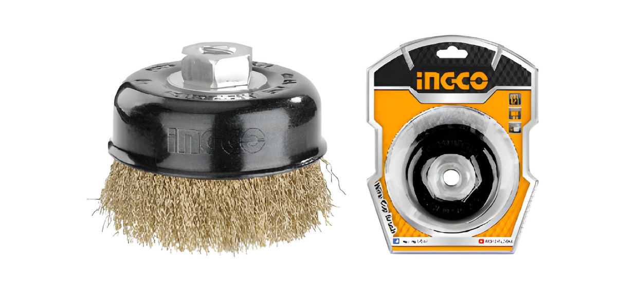 Ingco WB10755 Saçaklı Çanak Tel Fırça 75mm