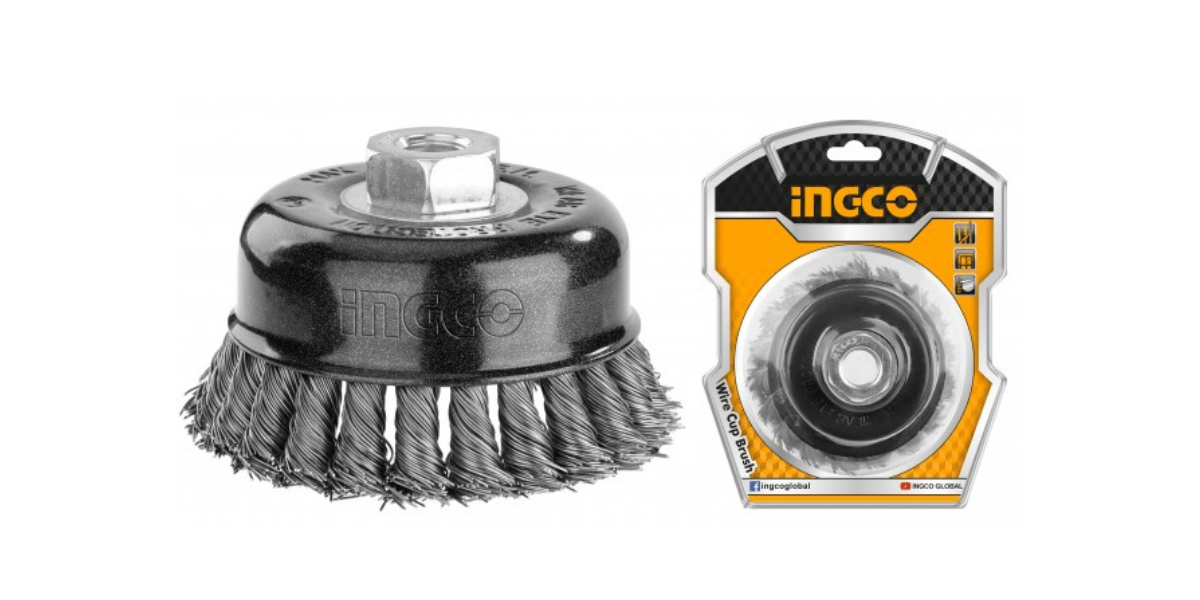 Ingco WB21005 Burgulu Çanak Tel Fırça