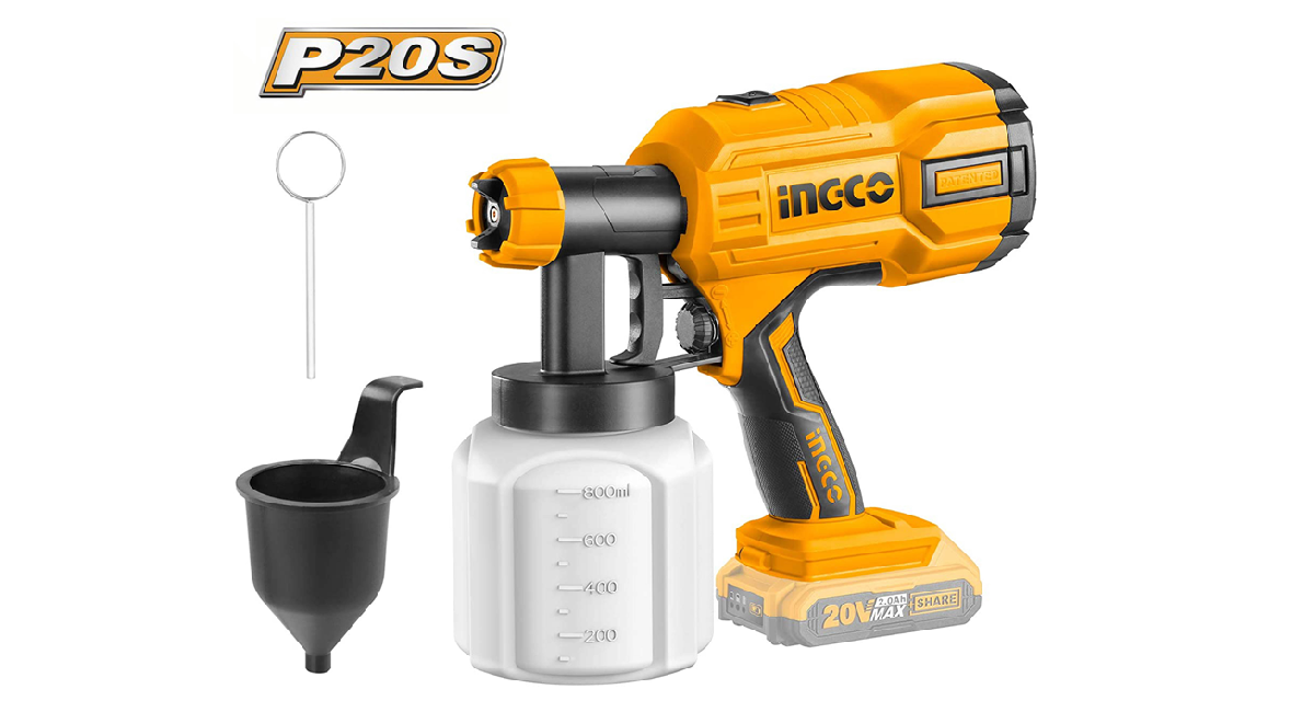 Ingco CSGLI2001 Li-ion Akülü Boya Tabancası 20V