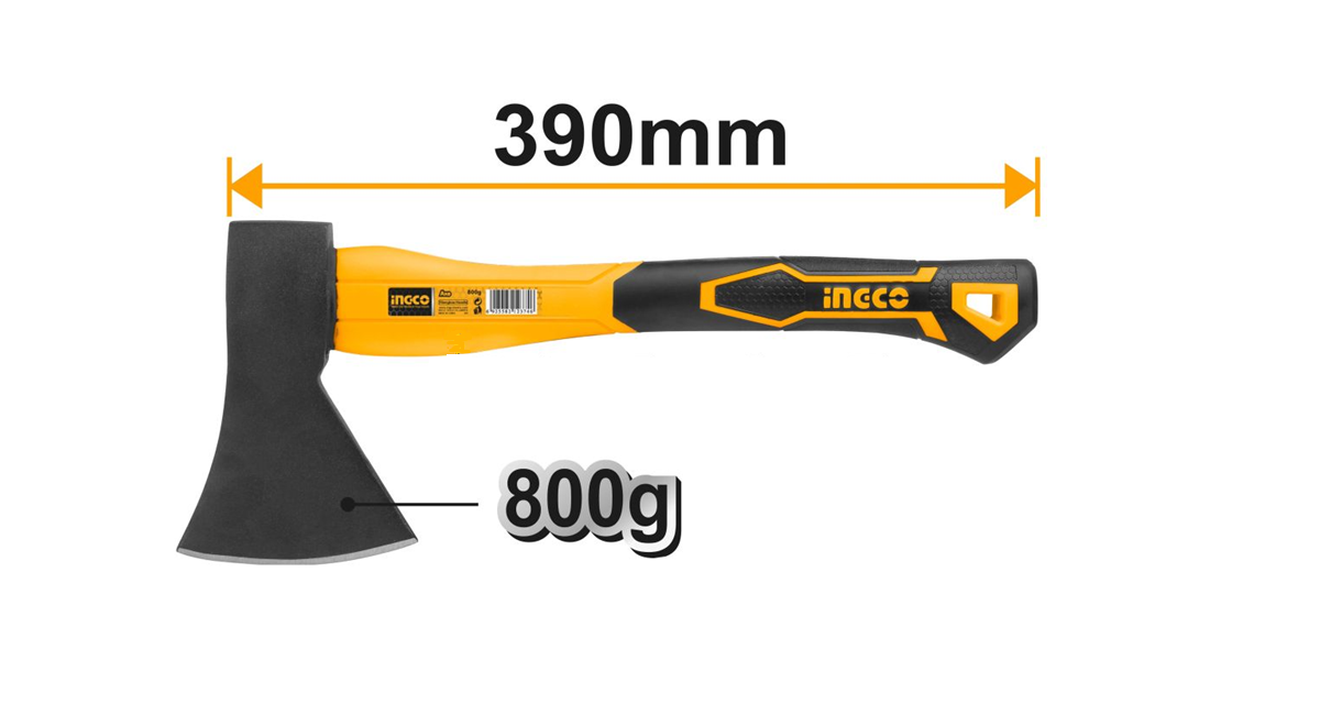 INGCOIngco HAX0208008 Fiberglass Saplı Balta 800gING-HAX0208008