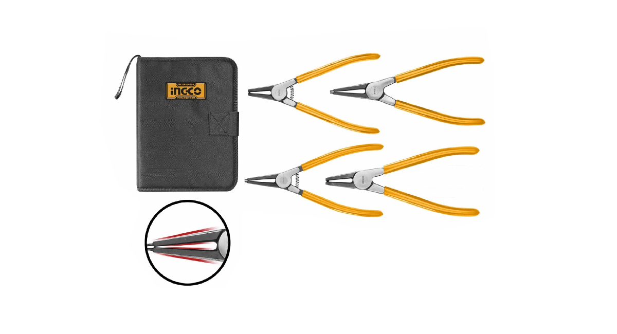 INGCOIngco HCCPS26180 Endüstriyel 4 Adet Sekman Pense SetiING-HCCPS26180