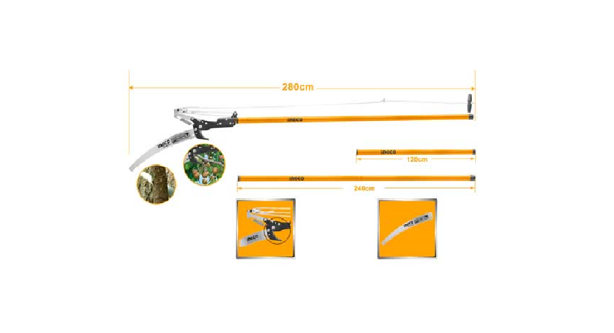 INGCOIngco HEPS25281 Uzatılabilir Testere ve BudayıcıING-HEPS25281