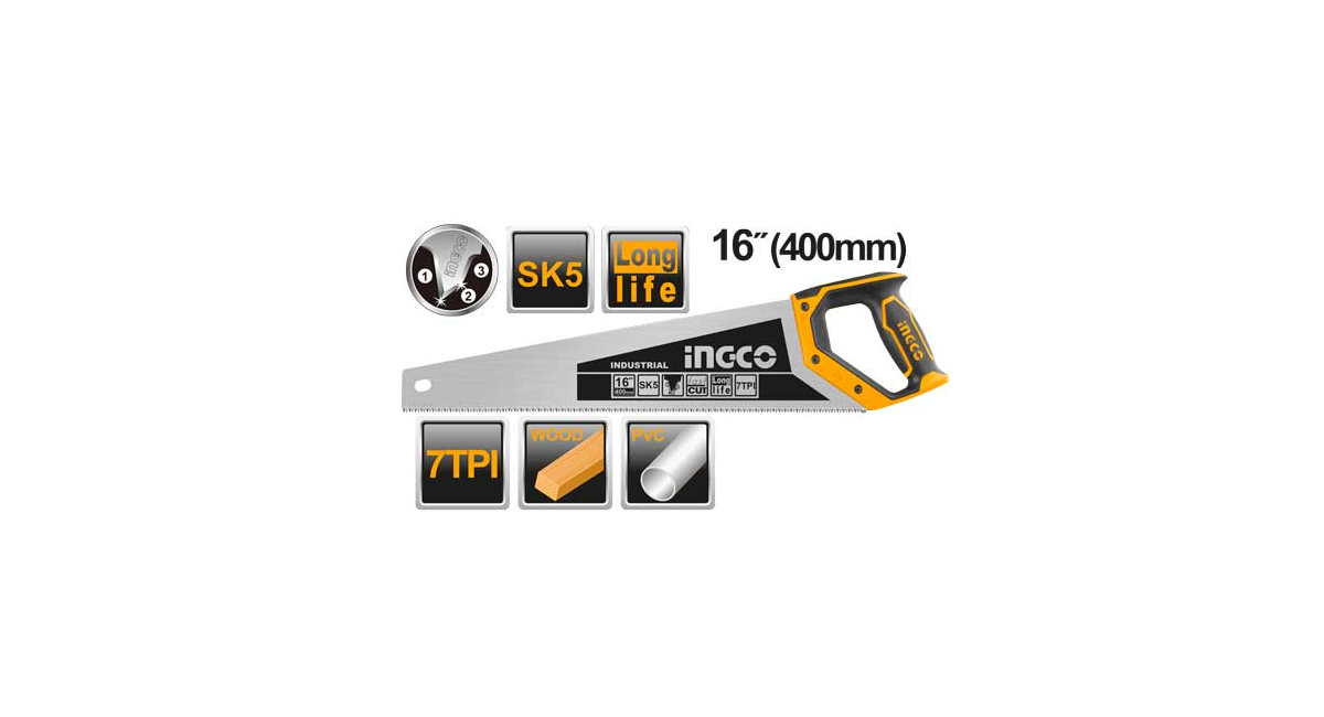 INGCOIngco HHAS28400 Pala Testere 400mmING-HHAS28400