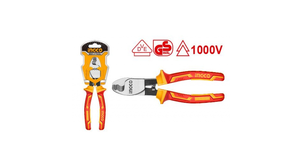 Ingco HICCB28160 izoleli Elektrikçi Kablo Kesme Makası 160mm 