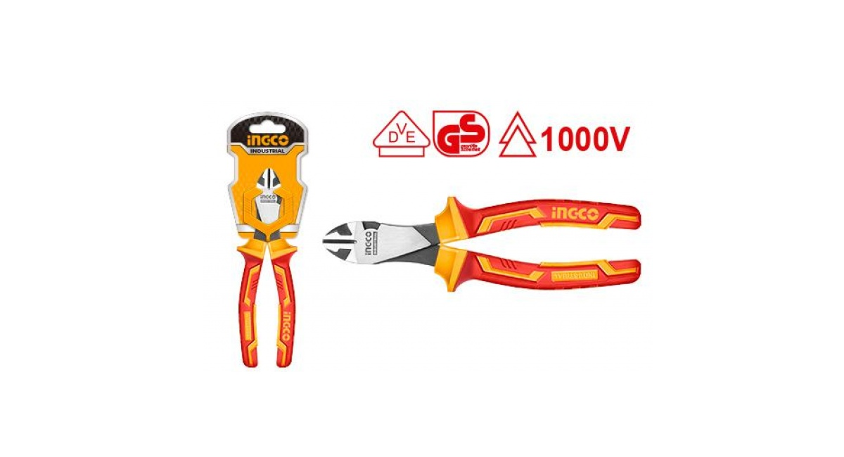 Ingco HIHDCP28188 İzoleli Ağır Hizmet Tipi Profesyonel Elekrikçi Yan Keski