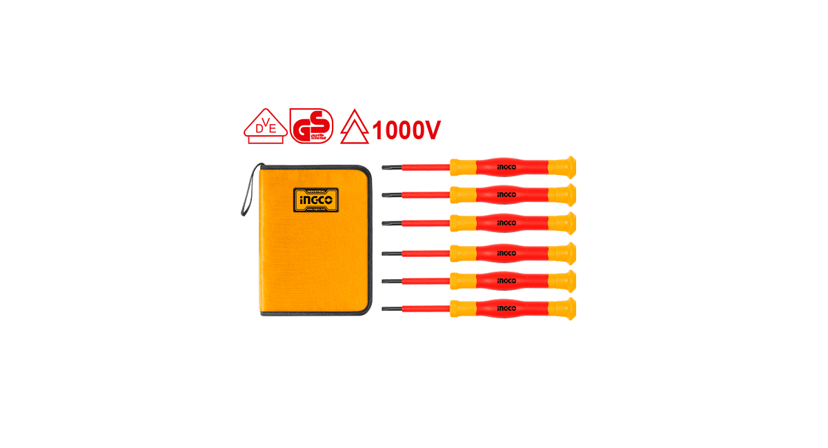 INGCOIngco HKIPSD0601 Endüstriyel 6 Adet İzole Hassas Tornavida Seti
ING-HKIPSD0601