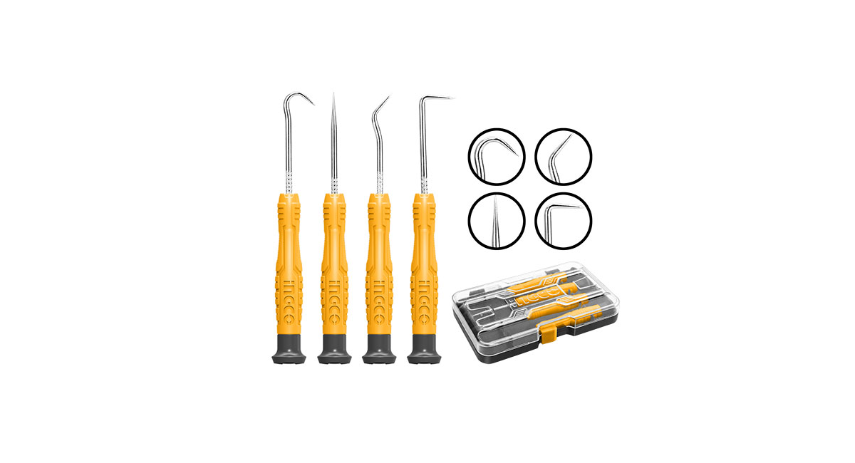 Ingco HKPHS0401 4'lü Kanca Seti