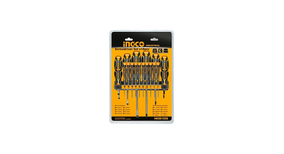 Ingco HKSD1828 18'li Tornavida ve Hassas Tornavida Seti