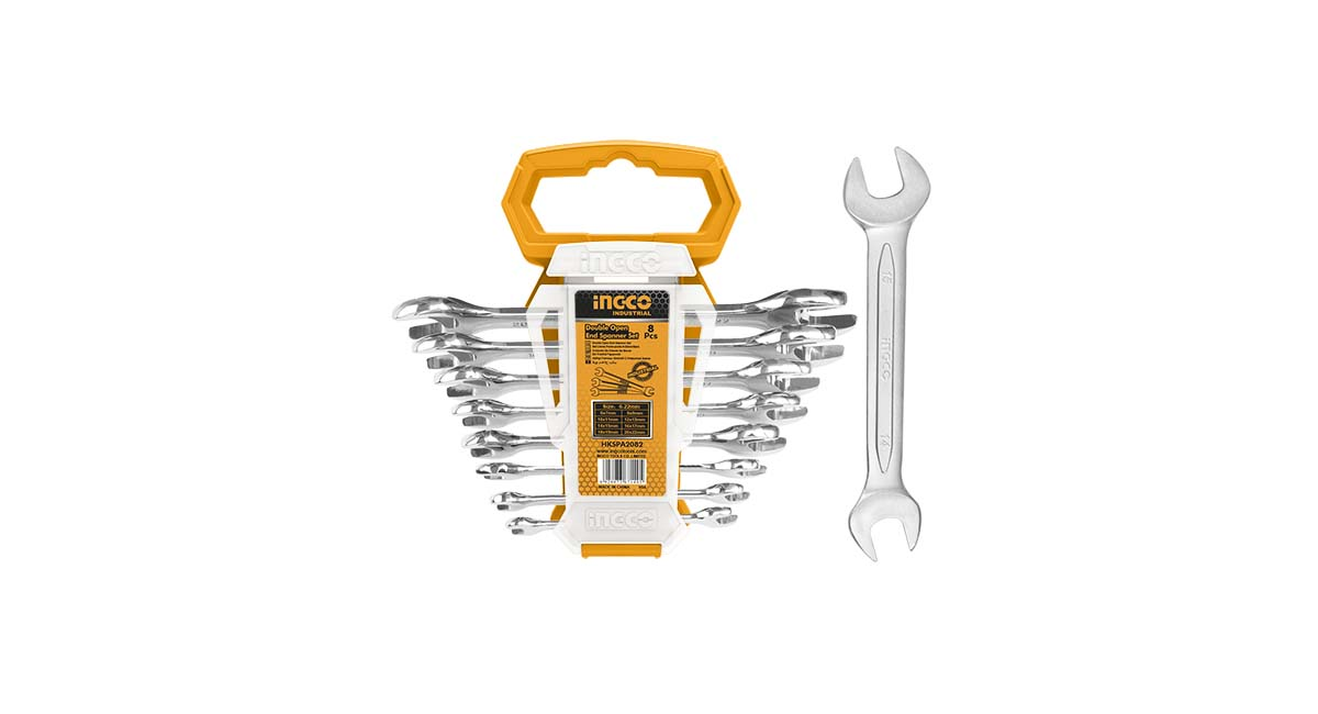 Ingco HKSPA2088 Endüstriyel 8'li AçıkAnahtar Seti 6 -22 mm