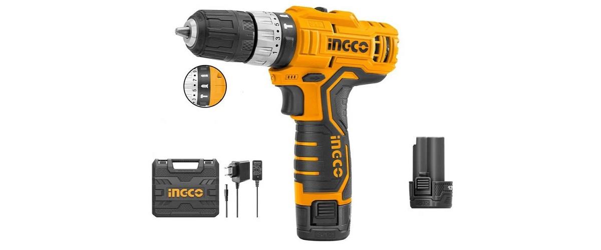 Ingco ING-CIDLI1232E Li-ion Akülü Darbeli Matkap 10mm 12V 1.5Ah