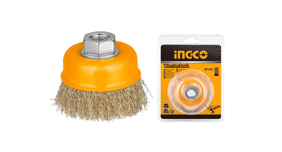 INGCOIngco WB11251 Saçaklı Çanak Tel Fırça 125mmING-WB11251