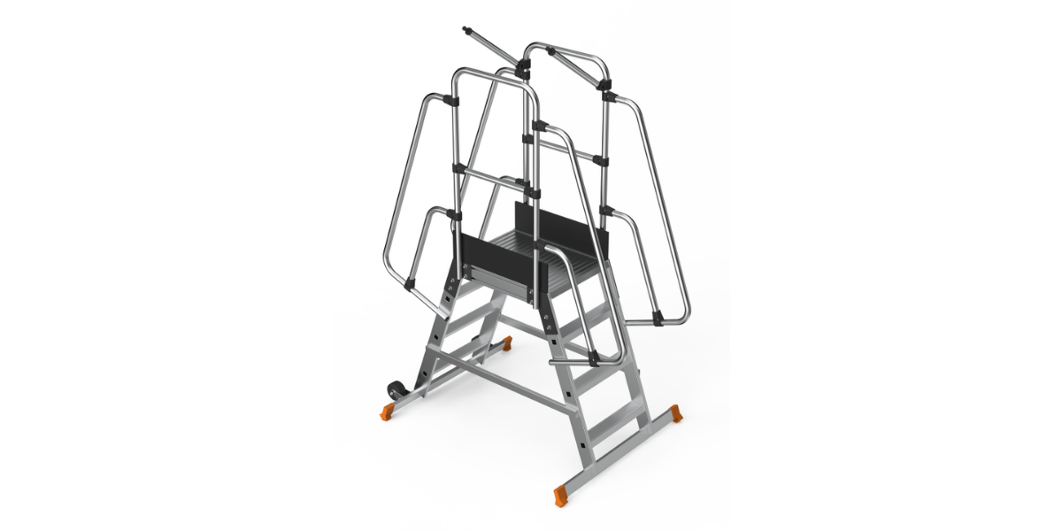 Saraylı Çift Yönlü Tekerlekli Alüminyum Platform