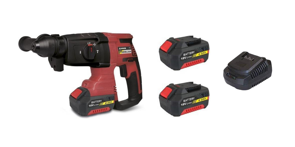 Stayer HDBL204 Akülü Kırıcı-Delici 18V 4.0Ah Kömürsüz 2.8J SDS PLUS