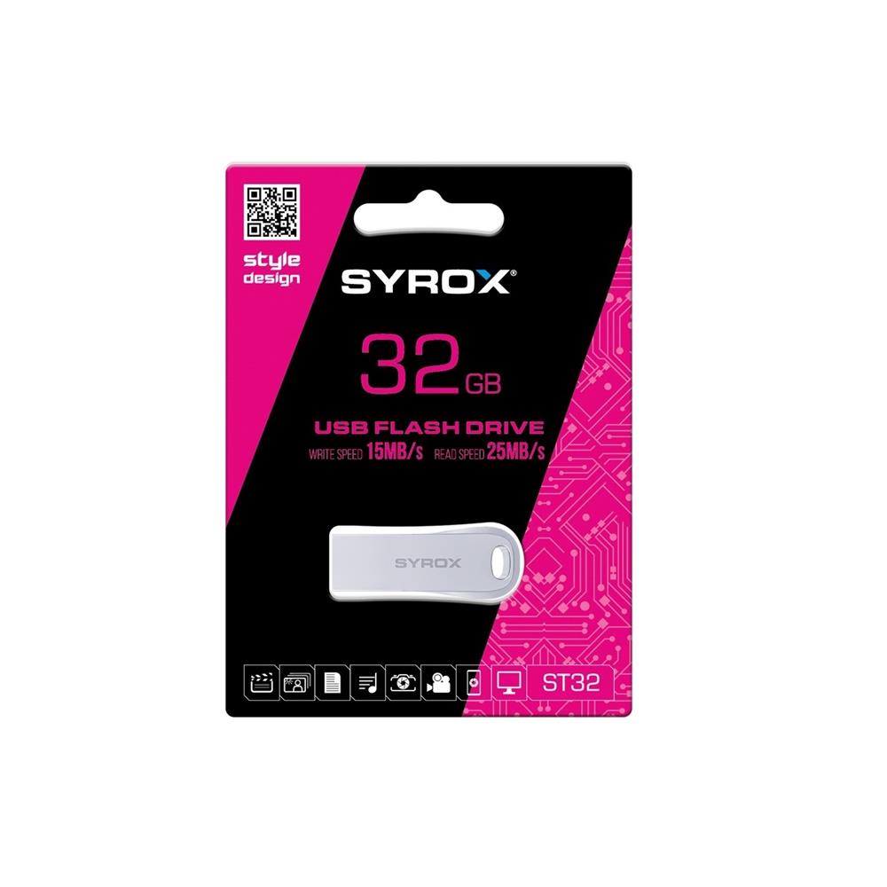 SYROX ST32 STYLE 2.0 32GB USB FLASH BELLEK METAL