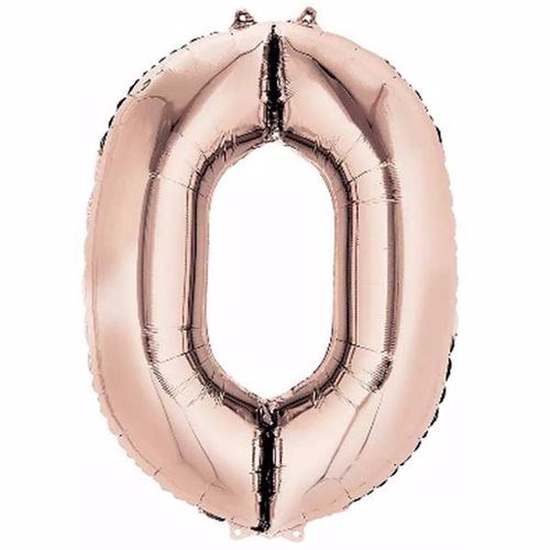 0 Rakam Rose Folyo Balon 76 Cm
