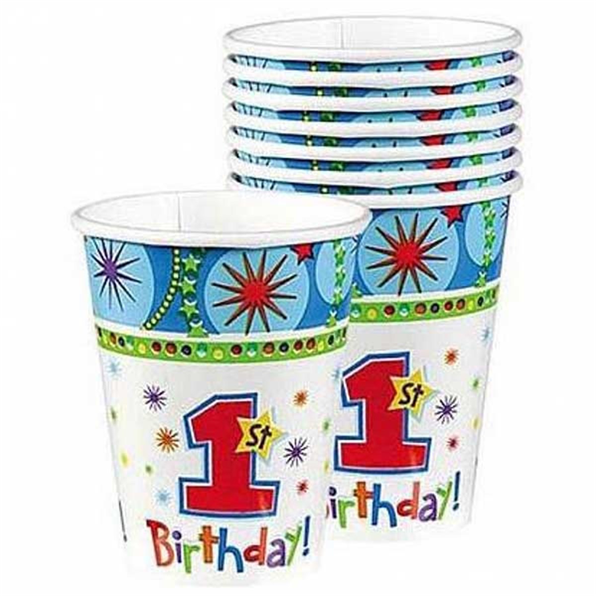 1 Yaş Erkek Doğum Günü Bardak