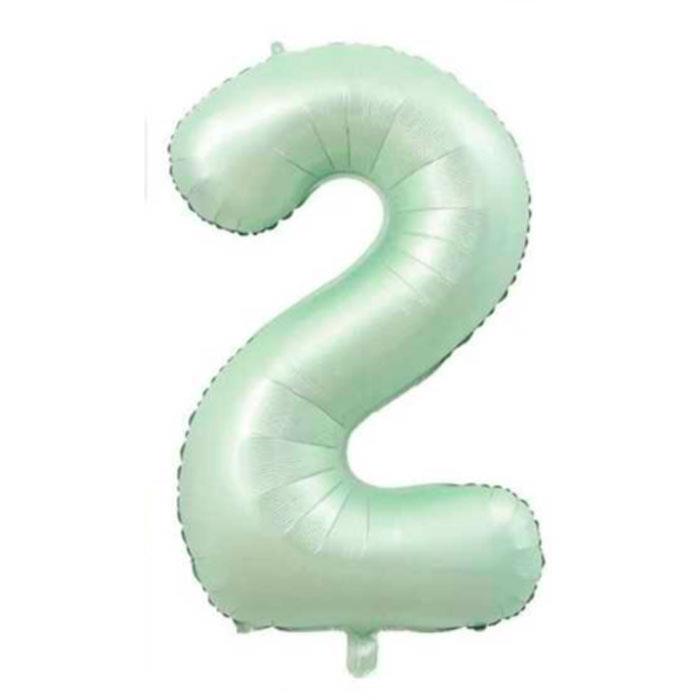Su Yeşili Rakam Folyo Balon 100 cm2 Rakam Su Yeşili Folyo Balon 100 cm