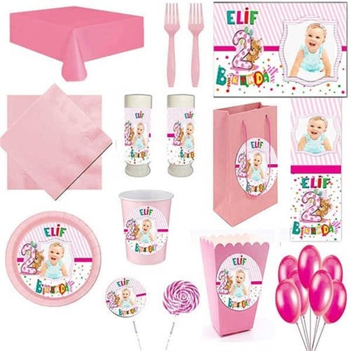 2 Yaş Kız 16 Kişilik Parti Seti