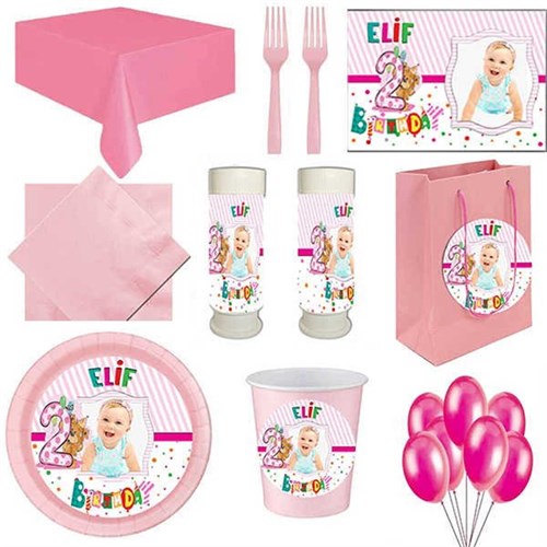 2 Yaş Kız 8 Kişilik Parti Seti