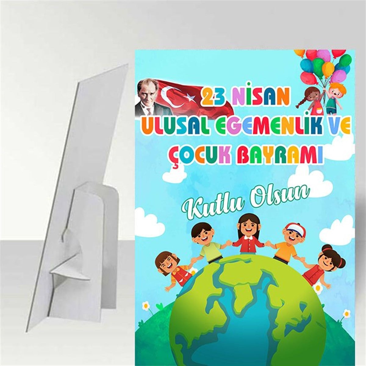 23 Nisan Ayaklı Karşılama Panosu