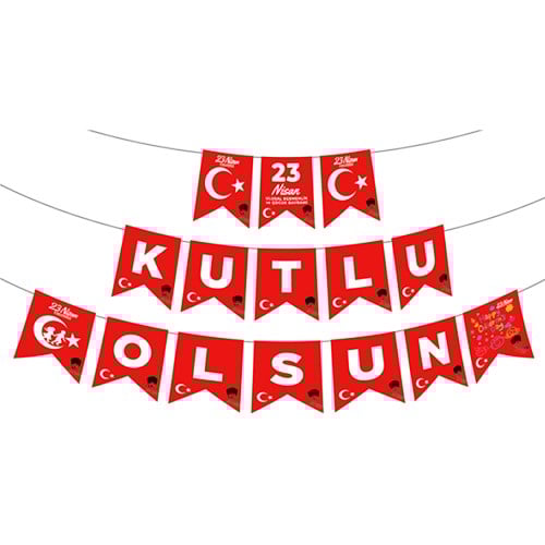 23 Nisan Kutlu Olsun Bayrak
