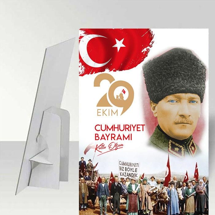 29 Ekim Ayaklı Karşılama Panosu