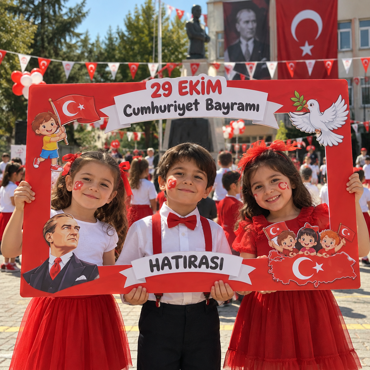 29 Ekim Çocuk Fotoğrafı Çerçevesi