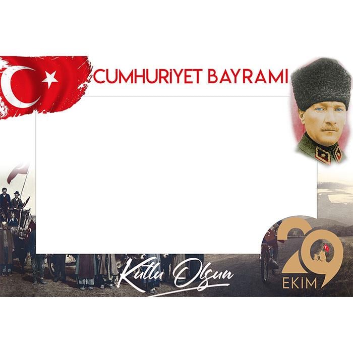 29 Ekim Hatıra Fotoğrafı Çerçevesi