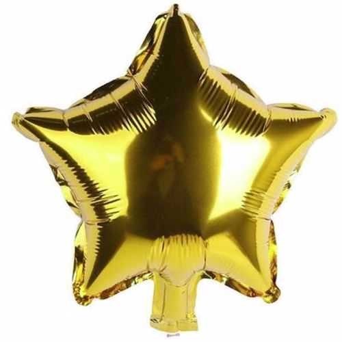 30 Adet Gold Yıldız Uçan Balon Demeti