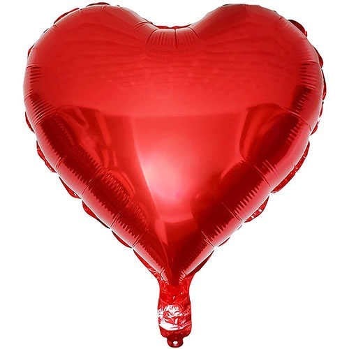 30 Adet Kırmızı Kalp Uçan Balon Demeti