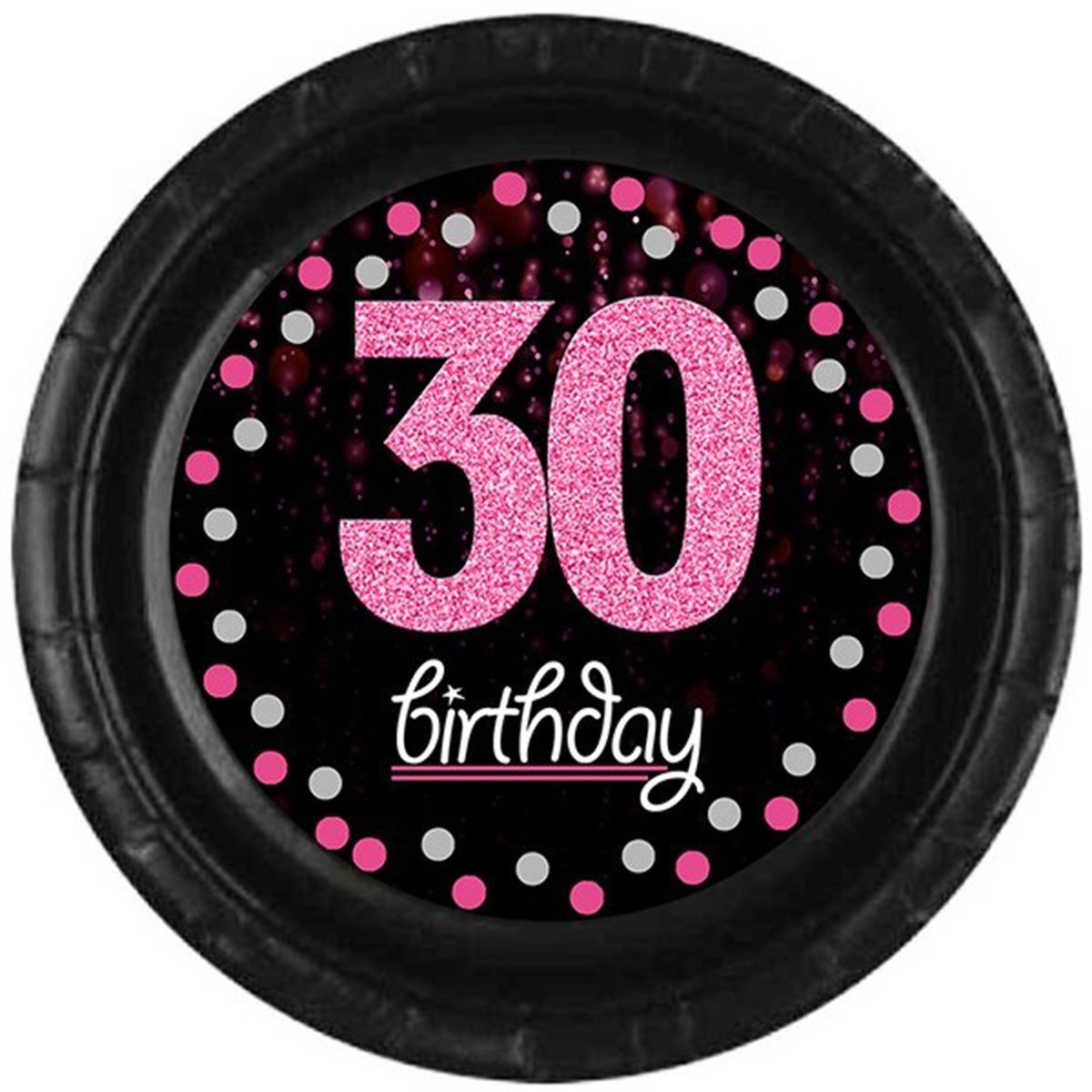 30 Yaş Fuşya Tabak