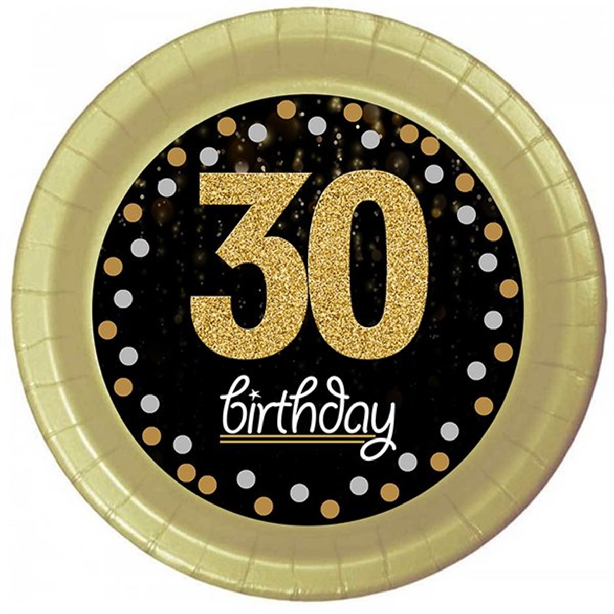 30 Yaş Gold Tabak