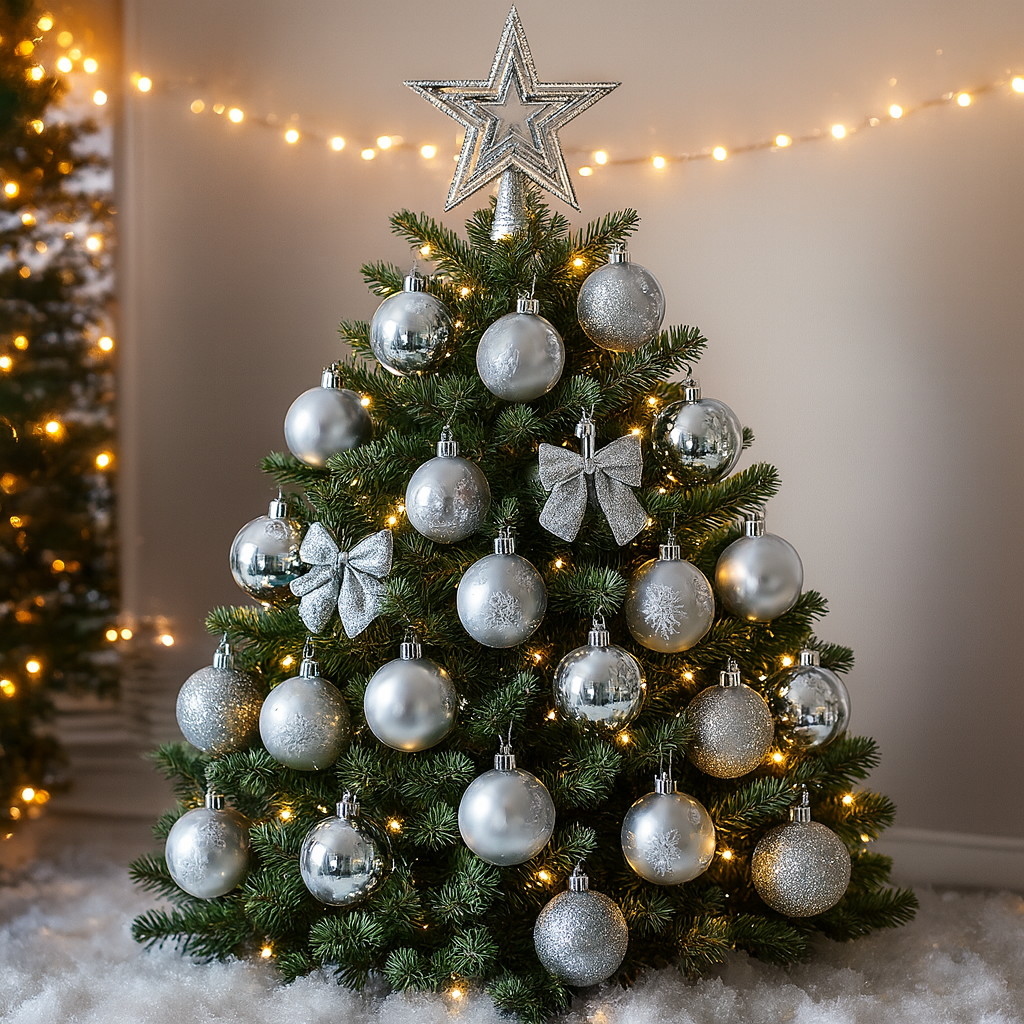 39 Parça Gümüş Ağaç Süsleri