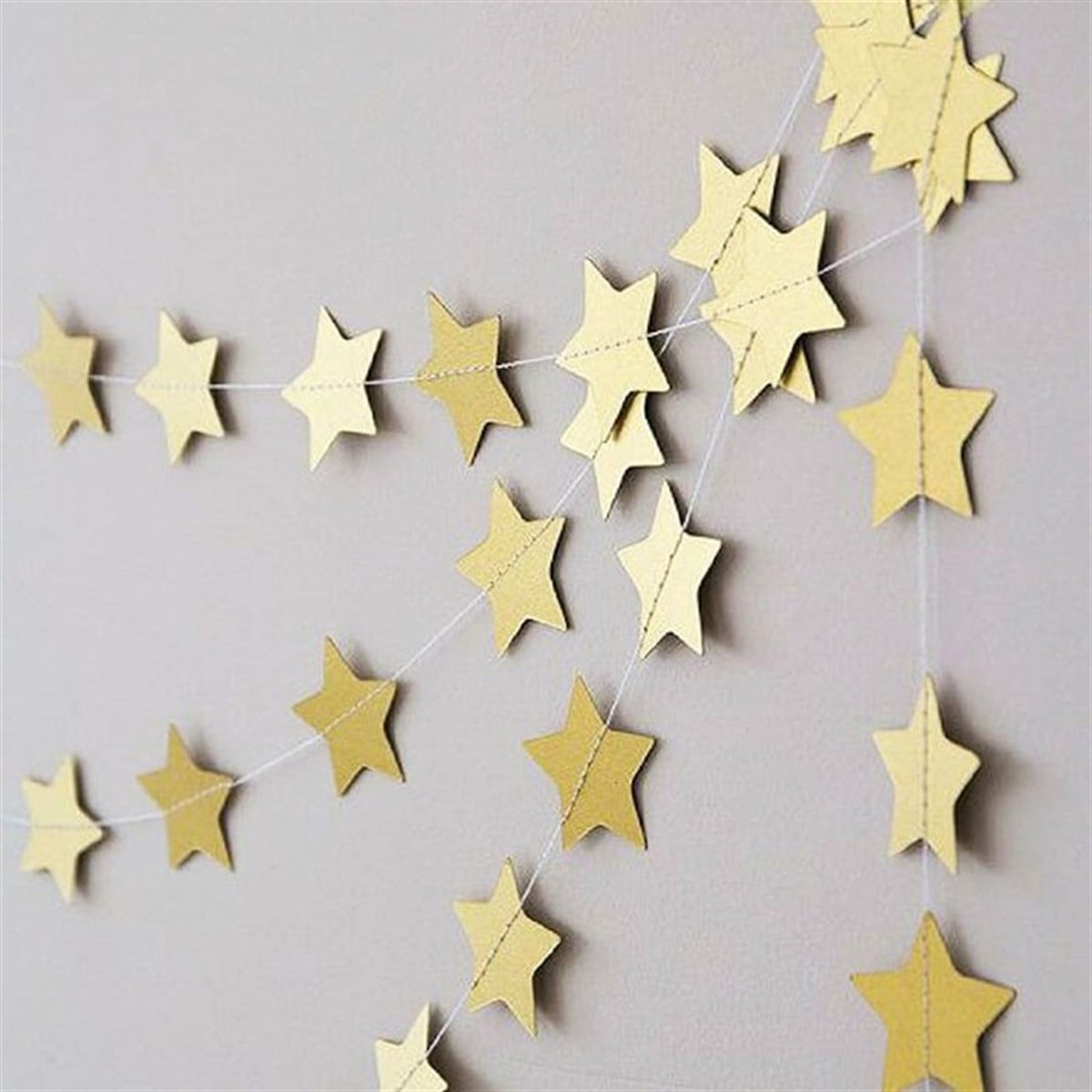 3D Sarkıt Yıldız Süs Gold