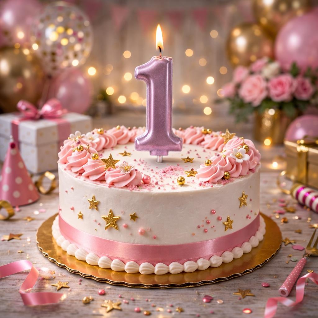 8 Rakam Rose Renkli Pasta Mumu