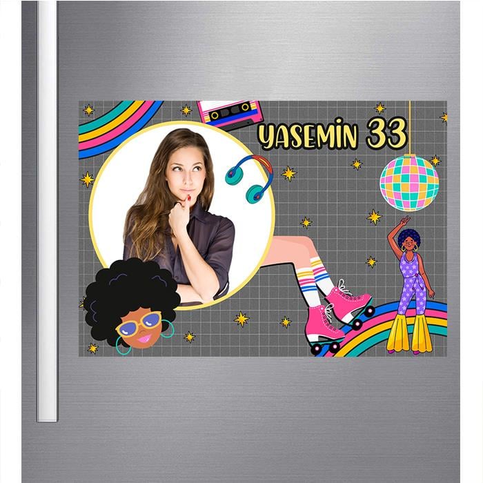 90lar Parti Konsepti90lar Kişiye Özel Magnet 18 Adet