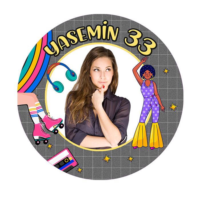 90lar Parti Konsepti90lar Kişiye Özel Sticker 24 Adet