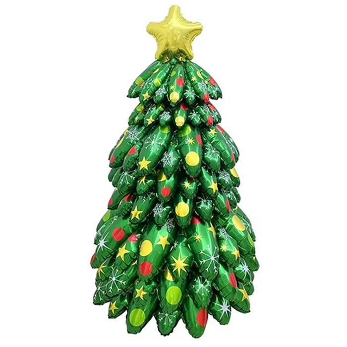 Yılbaşı BalonlarıAyaklı Çam Figürlü Lüks Balon